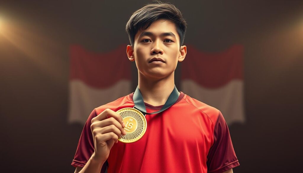 Atlet Bulu Tangkis Indonesia dengan Medali Emas